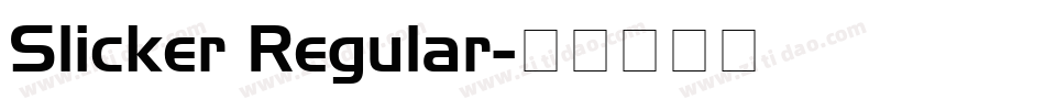 Slicker Regular字体转换